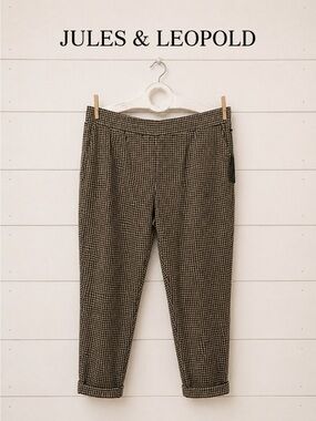 JULES & LÉOPOLD – L – Houndstooth Jogger Pants (NWT)